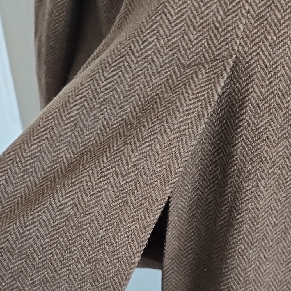 Lauren Ralph Lauren Brown Herringbone Blazer - Picture 9 of 9